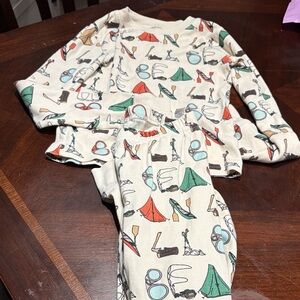 LL Bean Camping Print Pajamas